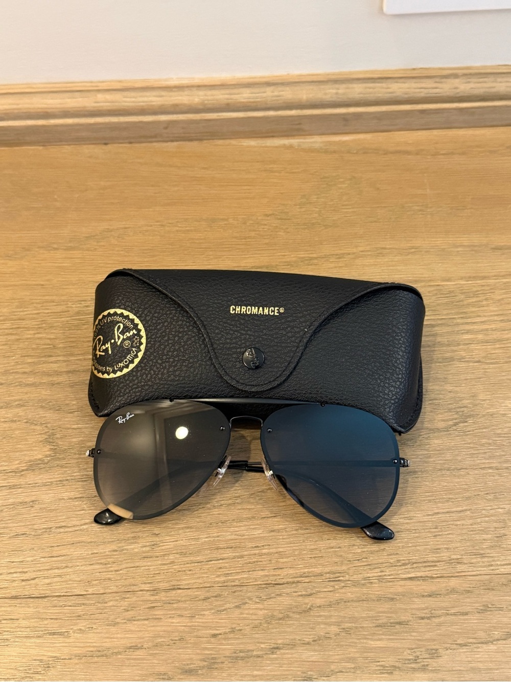 Ray Ban Blaze Aviator with case (RB3584N 58)